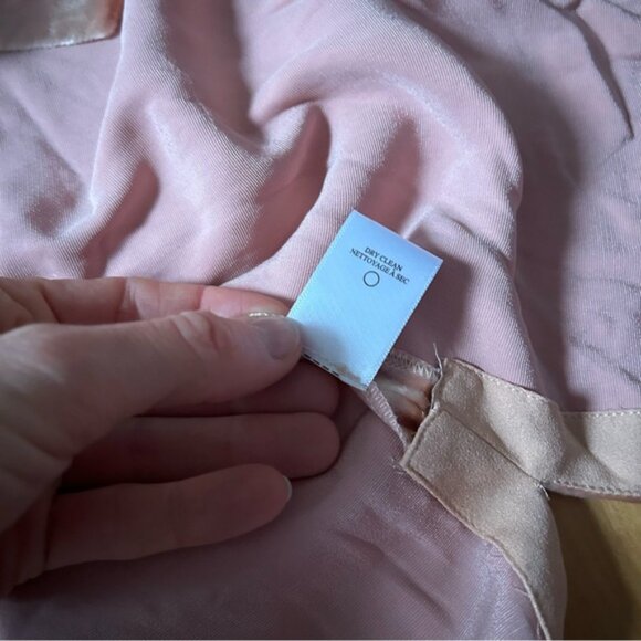 ALC Sz 6 NWT Blaise Dusty Pink Velvet Chocker Relaxed Party Blouse - Picture 9 of 12